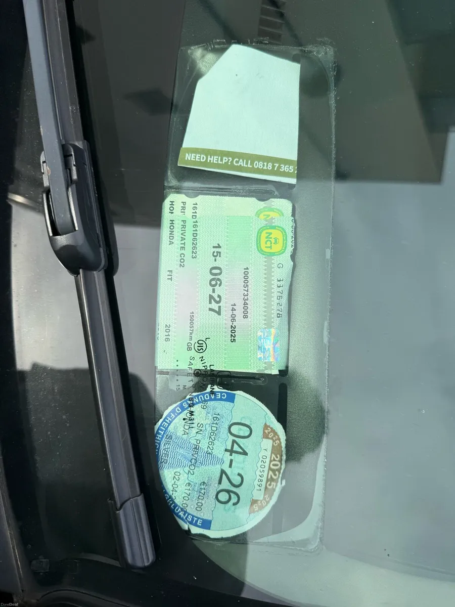 2016 Honda Fit Hybrid Automatic – NCT 06/27 – Very - Image 3