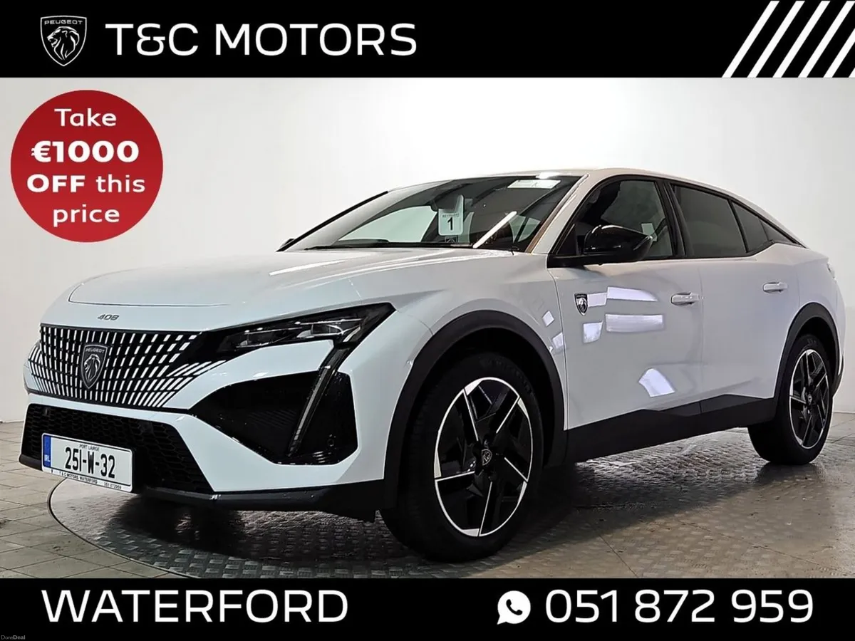 Peugeot 408 GT Model, Leather & Alcantara Seats, P - Image 1