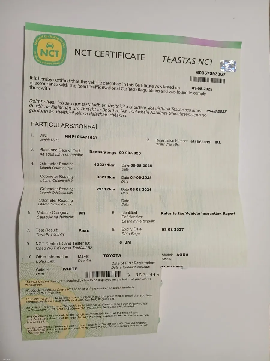 TOYOTA AQUA 2016 AUTO HYBRID LOW MILEAGE 88K - Image 3