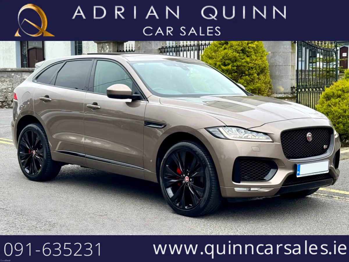 Jaguar F-Pace 3.0d R-SPORT AWD S 300 BHP AUTO==LOW - Image 1