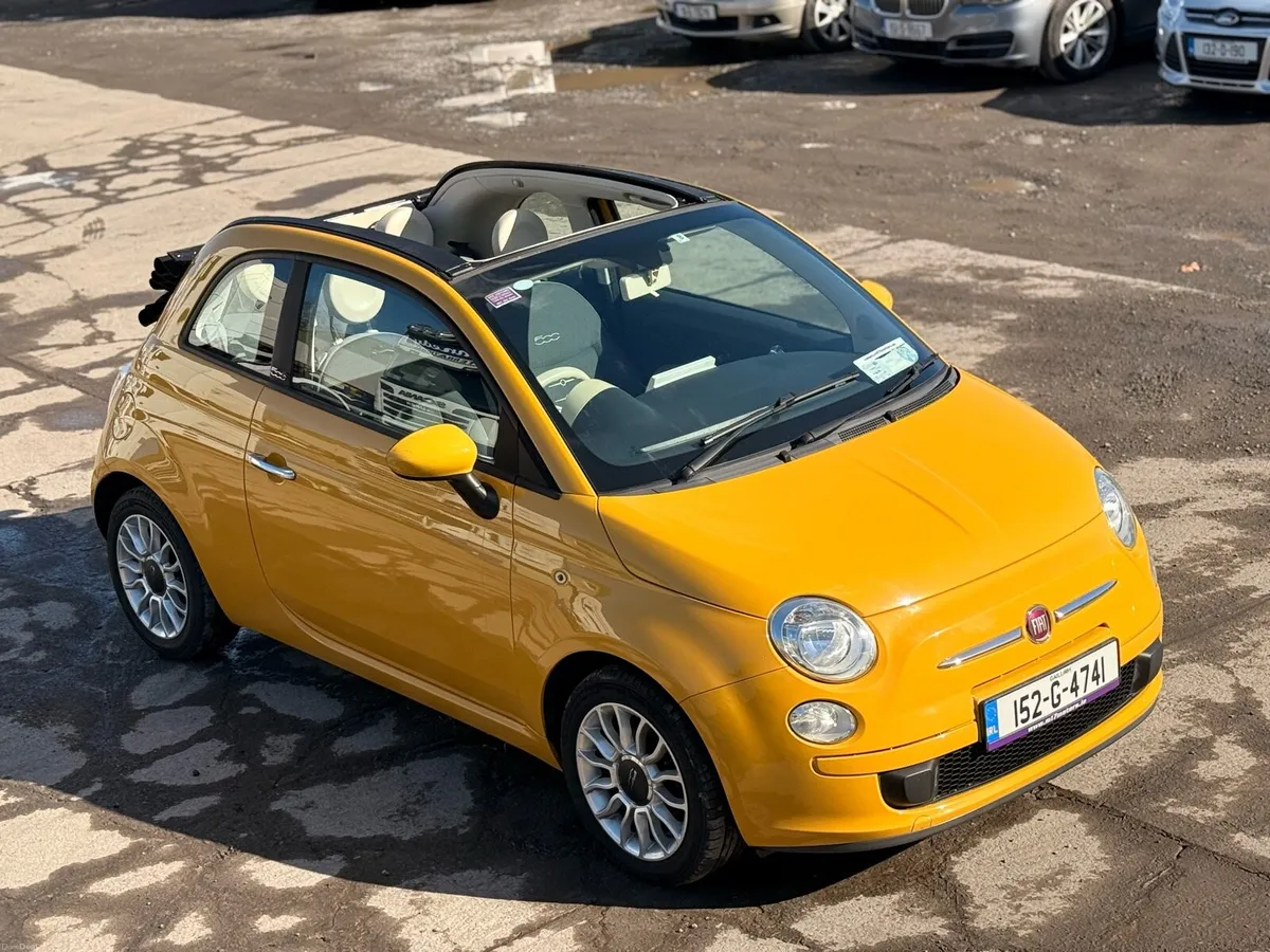 Fiat 500 cabrio convertible with fresh NCT - Image 1