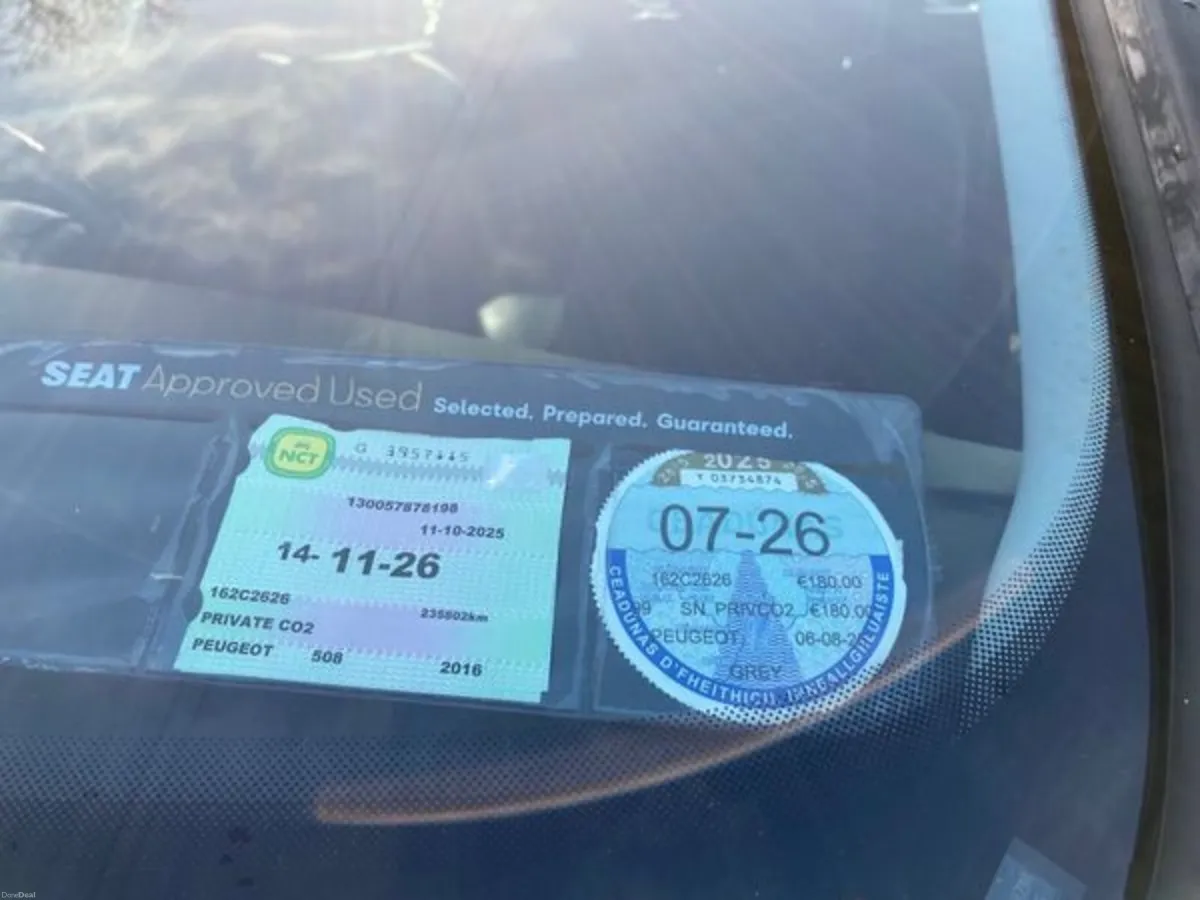 162 PEUGEOT 508 DIESEL NCT 11/26 TAXED 7/26 FSH - Image 4