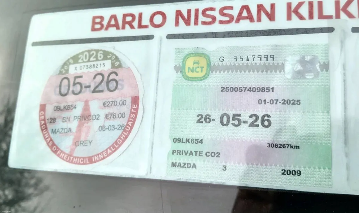 09 Mazda 3 1.6d tax 05/26 nct 26/05/26 317km - Image 2