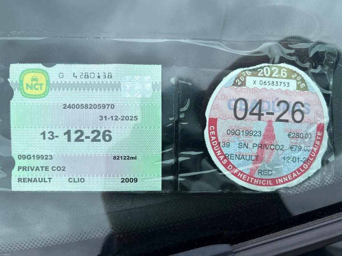 2008 Renault Clio NCT 12/26    Tax 4/26 - Image 2