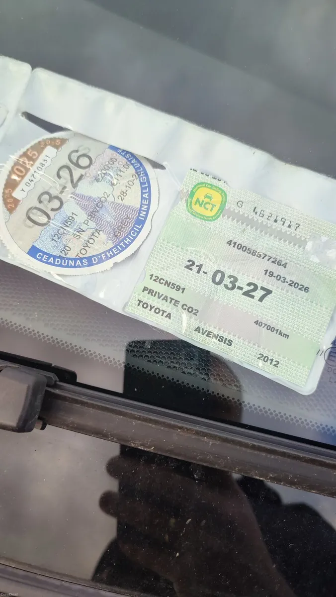 Toyota Avensis 2012 NEW NCT. 03.27 - Image 4