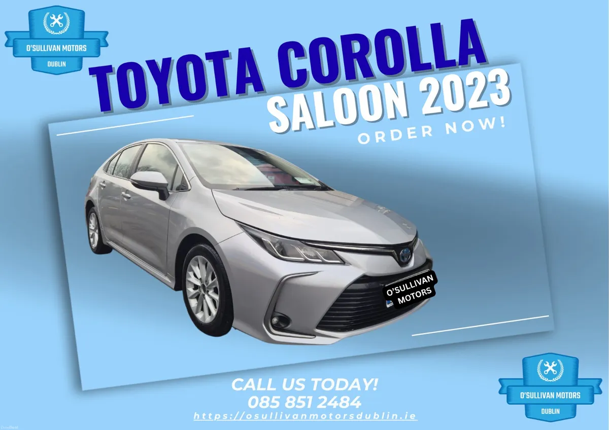 TOYOTA COROLLA SALOON/IRISH CAR/2023/HYBRID/AUTO