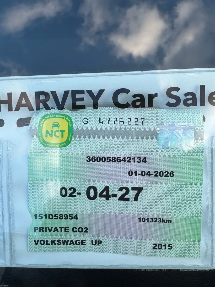 Volkswagen UP! 2015 - New NCT 04/2027 - Image 2