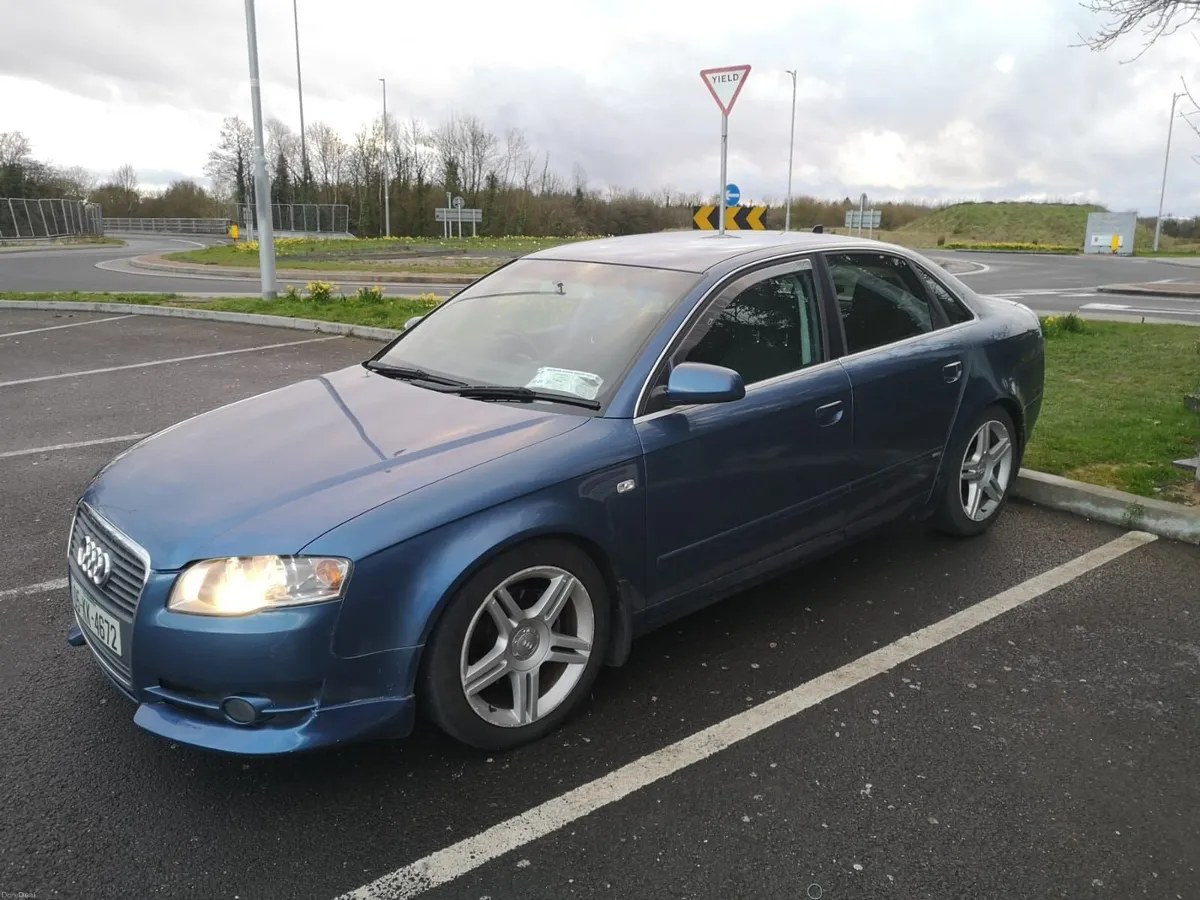 Blue Audi A4 1.9 TDI 2005 - Image 1