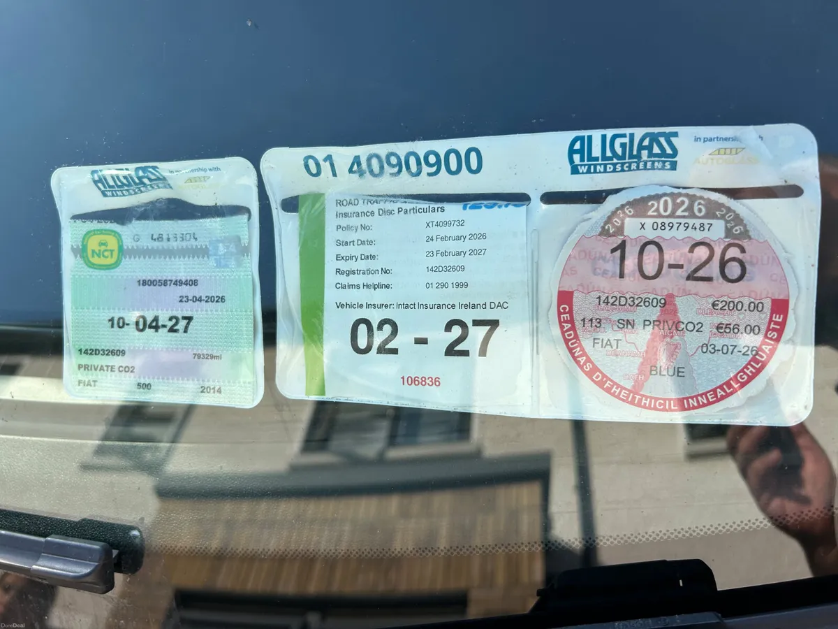 Fiat 500 2014 NCT 04/27 Tax 10/26 - Image 6