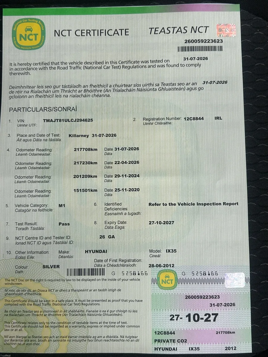 2012 Hyundai ix35… New NCT & Fully serviced - Image 2
