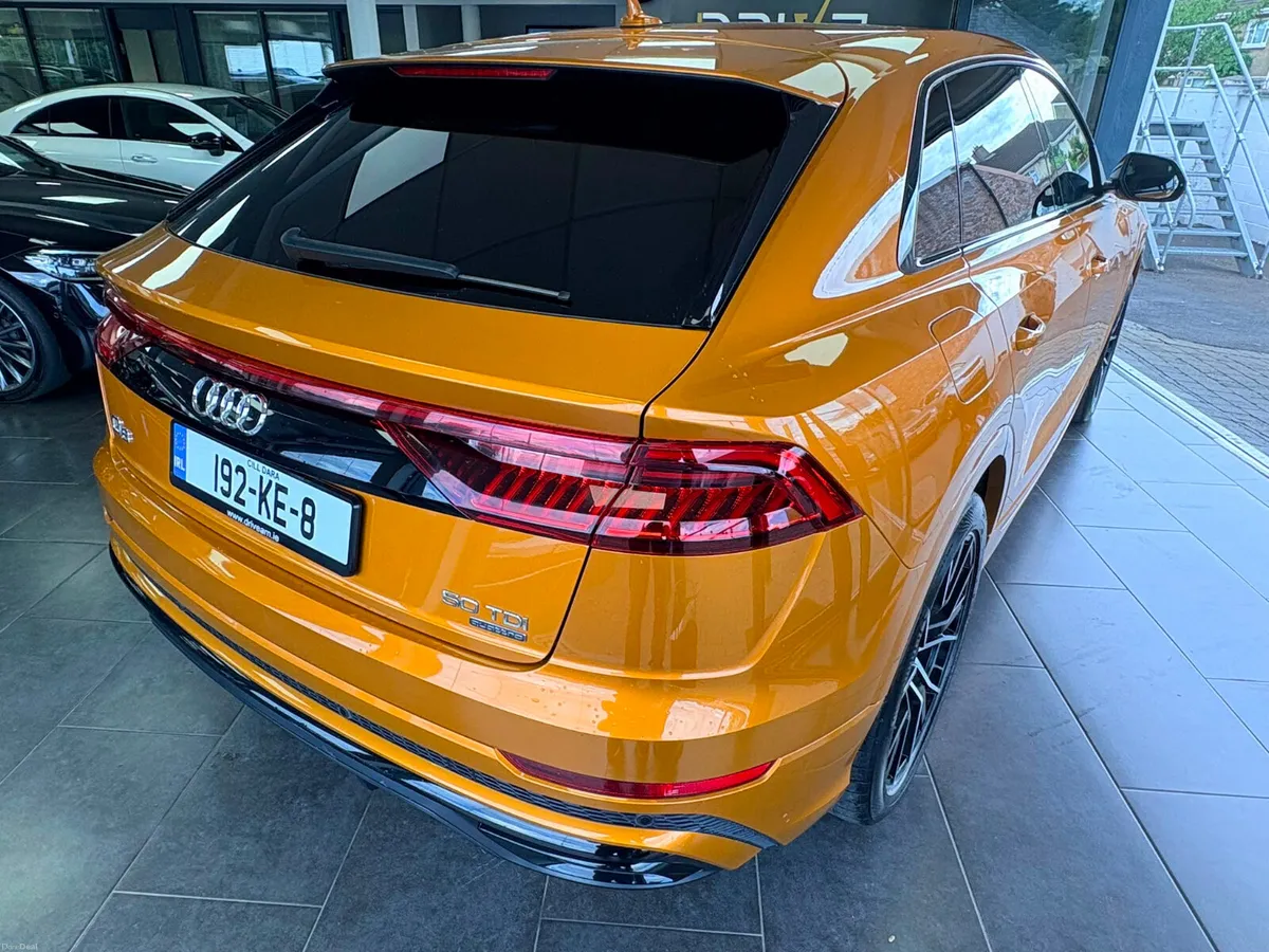 Audi Q8 3.0 TDI S-Line 268 BHP 2019 DRAGON ORANGE - Image 2
