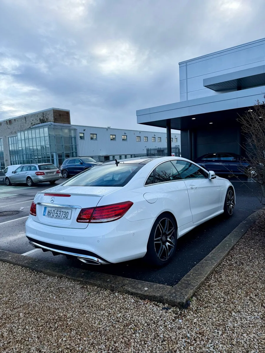 2016 Mercedes Benz E220D AMG Coupe - Sunroof-White - Image 6