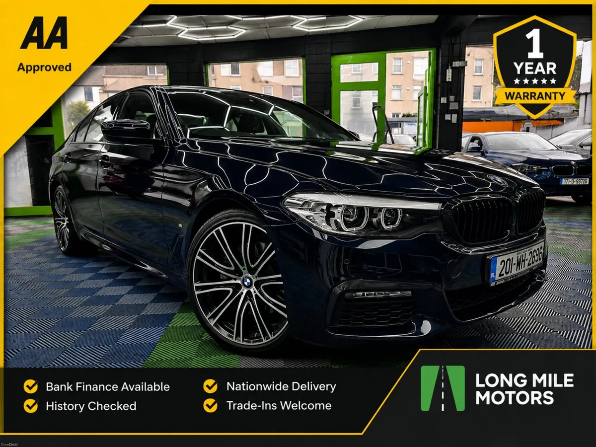 BMW 5-Series 2020 M sport Sun roof AA APPROVED - Image 1