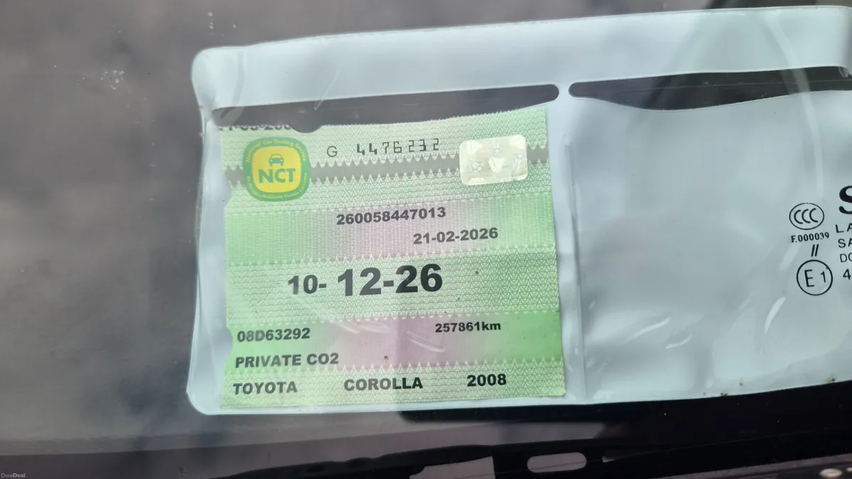 08 COROLLA - IMBOLIZER ISSUE - GOOD ENGINE & GEARB - Image 5