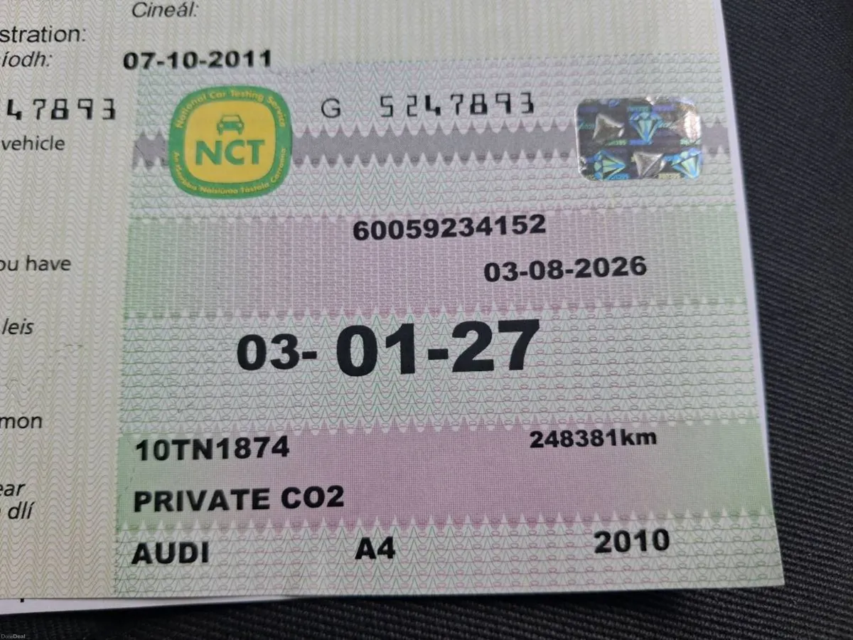 Audi a 4 for sale just passed nct today - Image 5