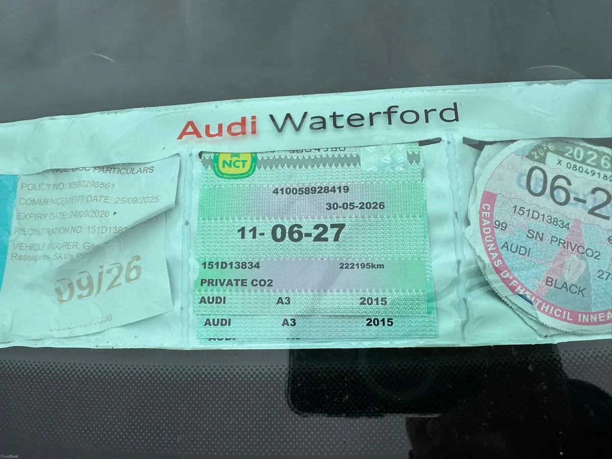 Audi A3 2015 NCT 06/27 - Image 6