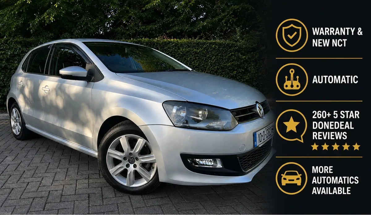 ⭐ 🚙 WARRANTY &  NEW NCT VW POLO HIGHLINE AUTO - Image 1