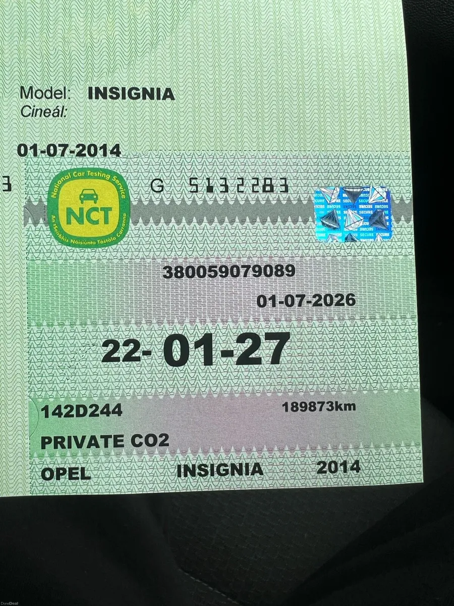 Opel Insignia 2014 NEW NCT 01/27 New TAX - Image 6