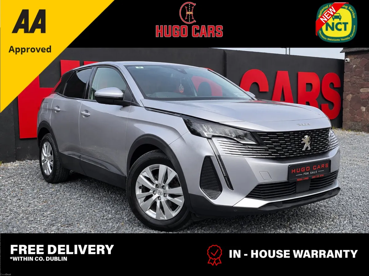 2021 Peugeot 3008 1.5d/FSH/New NCT/1yr Warranty - Image 1