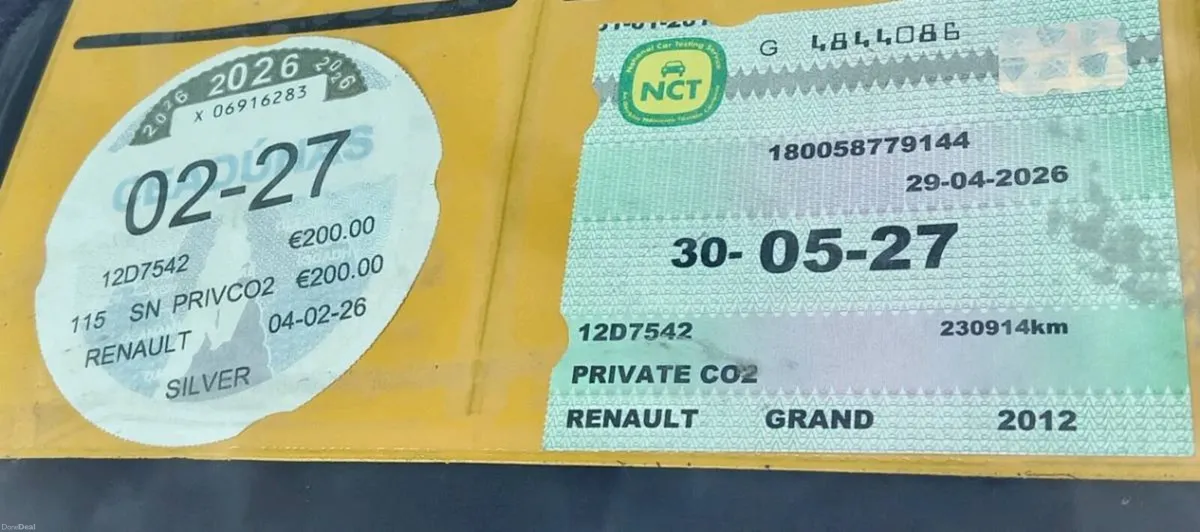 12 Megane 1.5dci GTline Touring nct05/27 tax02/27 - Image 2
