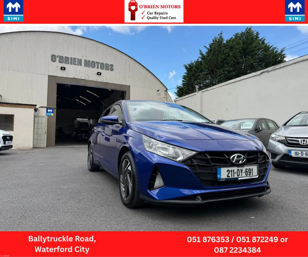 2021 Hyundai I20 Deluxe, Petrol, 5 Door,Blue. - Image 1