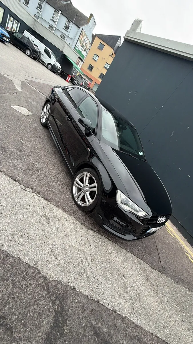 Audi a3 sline 152 black saloon - Image 1