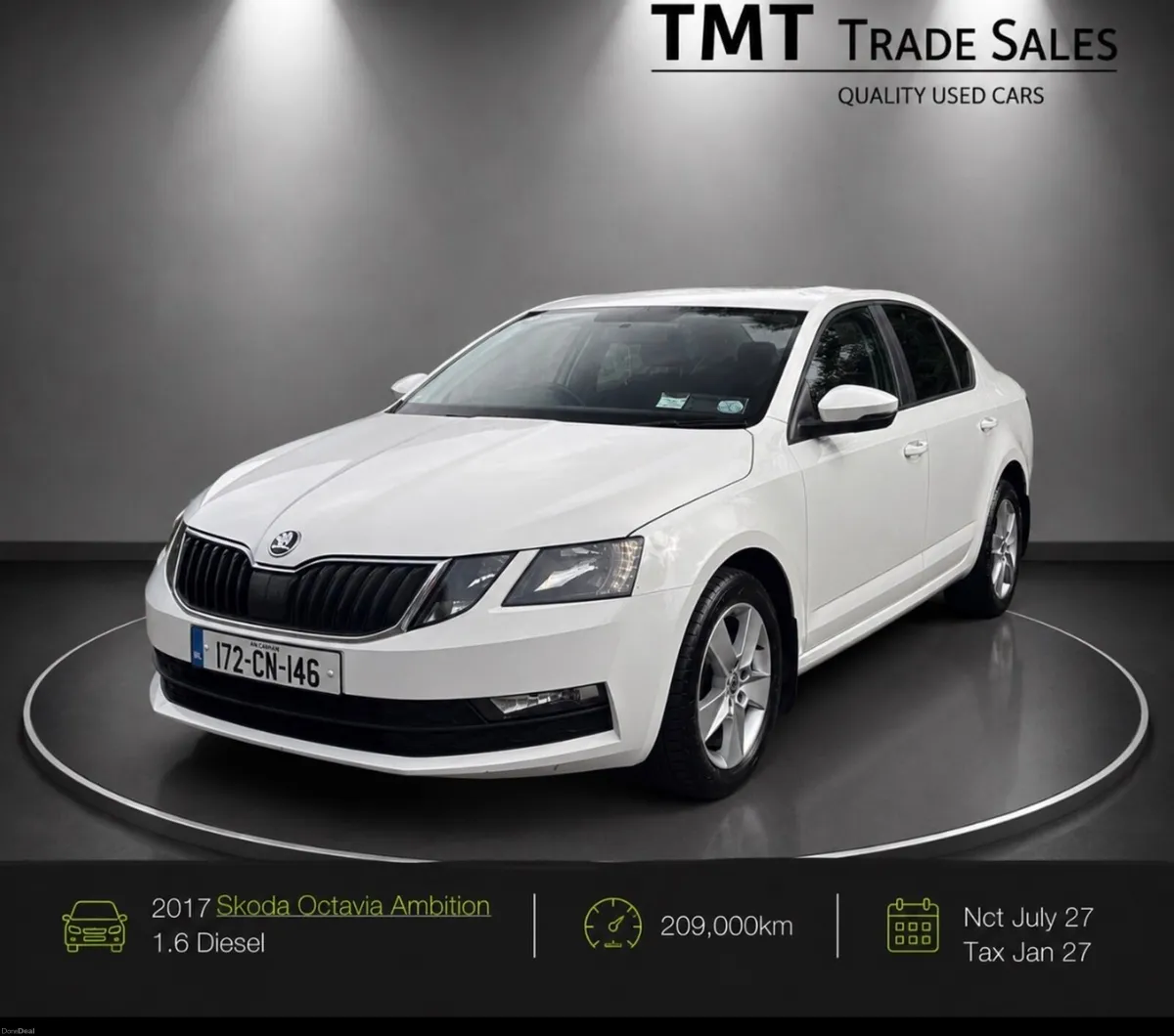 2017 Skoda Octavia 1.6 tdi Nct July 27 - Image 1