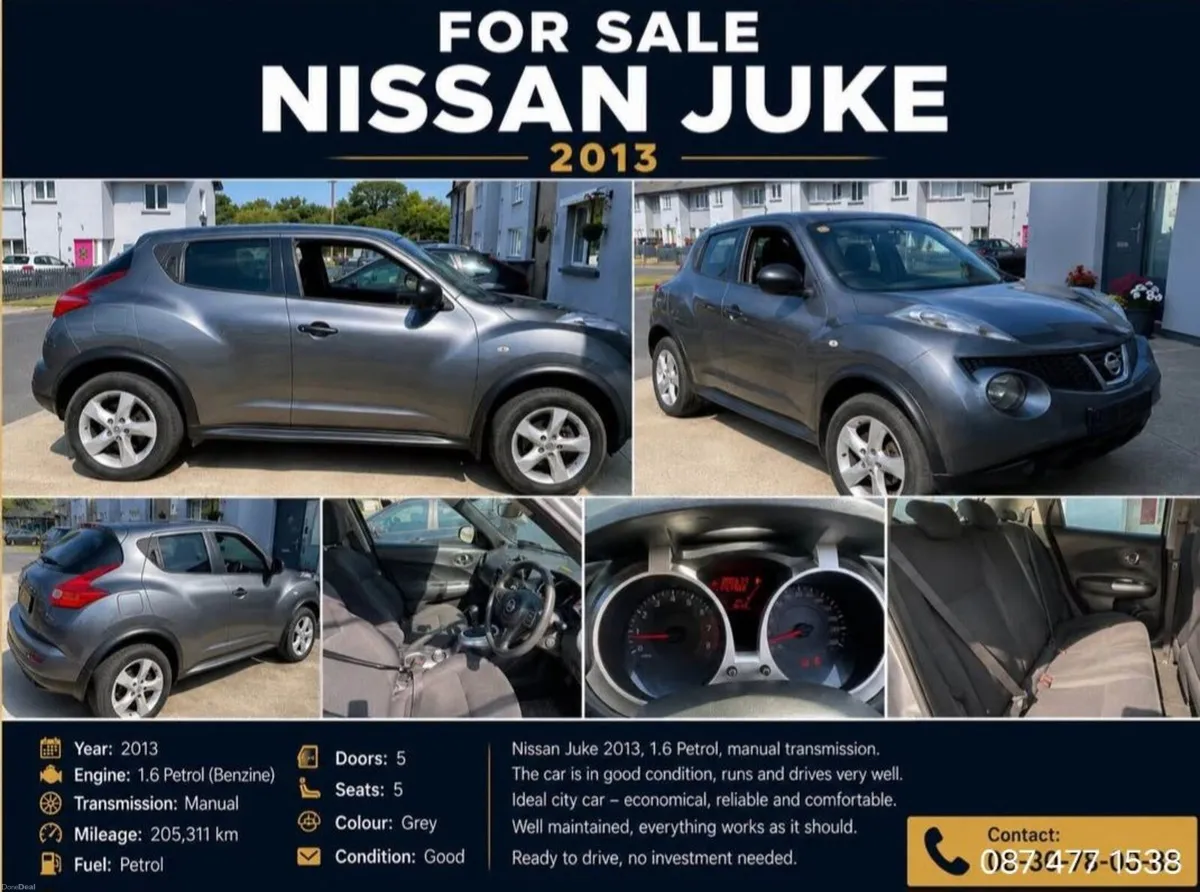 Nissan Juke 2013 test and cheap tax low km - Image 2