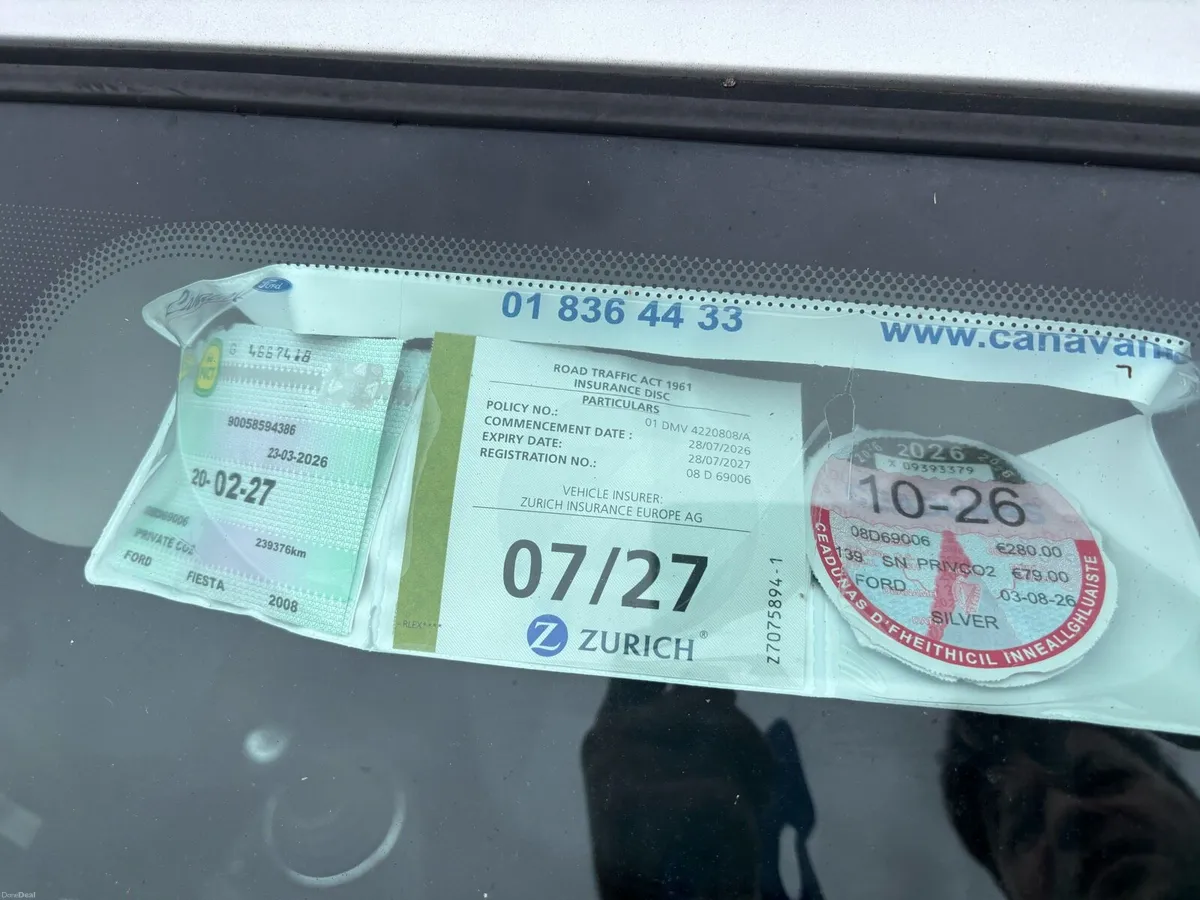 Ford Fiesta NCT and Tax - Image 5