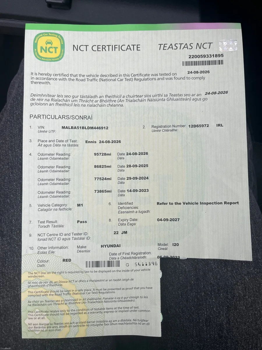 Hyundai i20  New NCT till 09/27 - Image 2