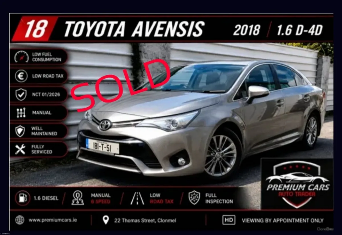 TOYOTA AVENSIS LUNA 2018 - Image 1
