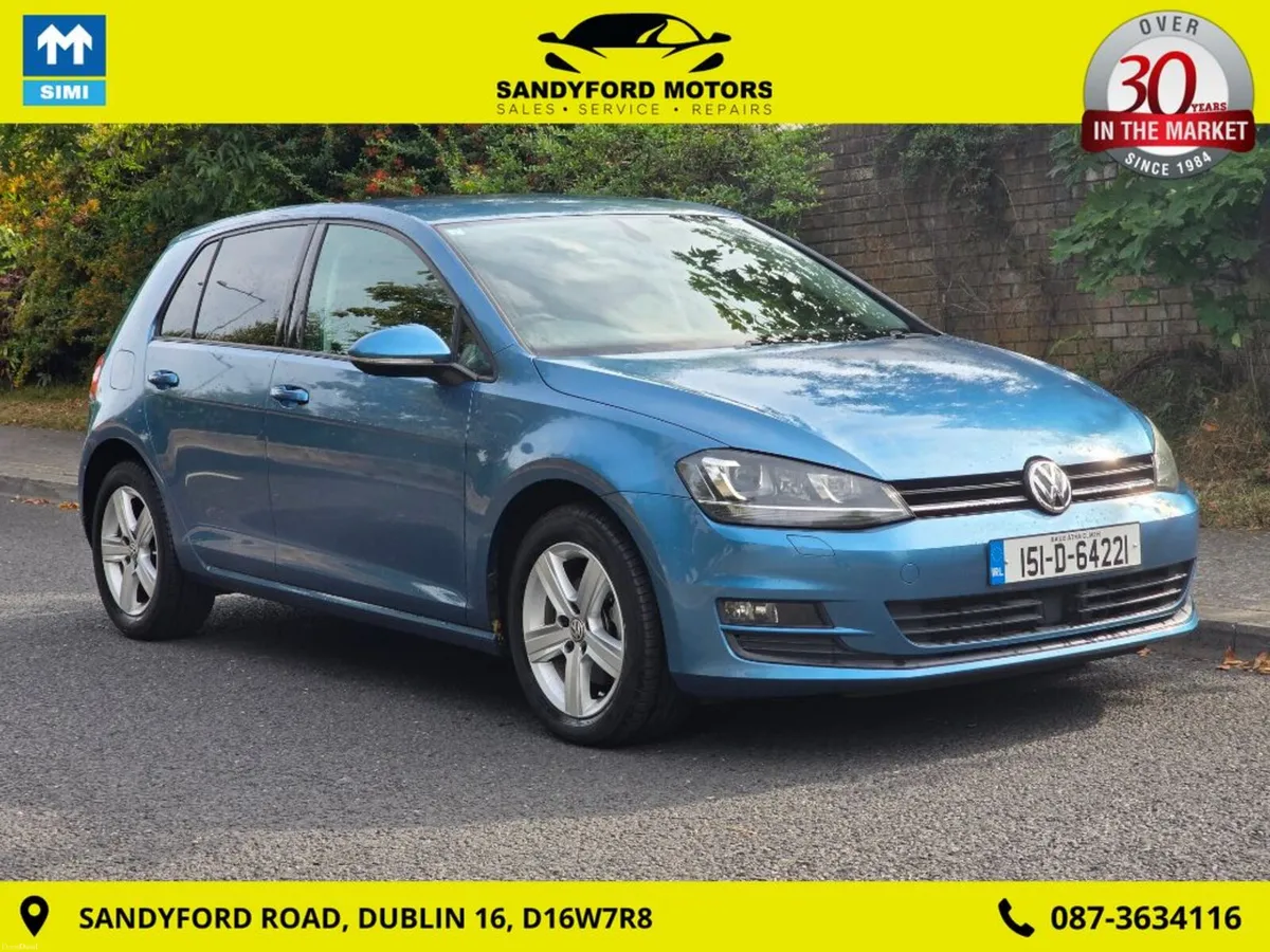 Volkswagen Golf 1.2 Auto, low milage, new NCT rear - Image 1