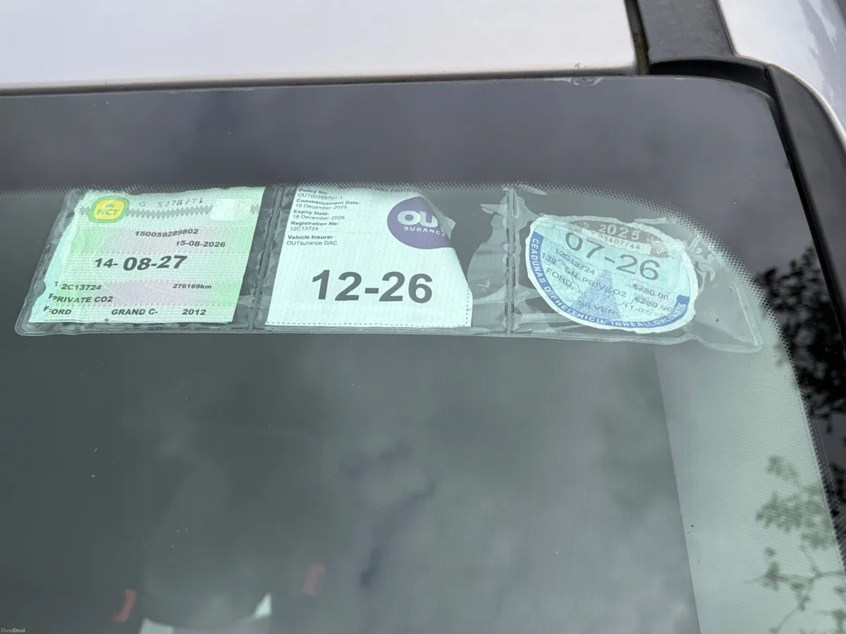 Ford Grand C-Max 2012 NCT 08/27 - Image 3