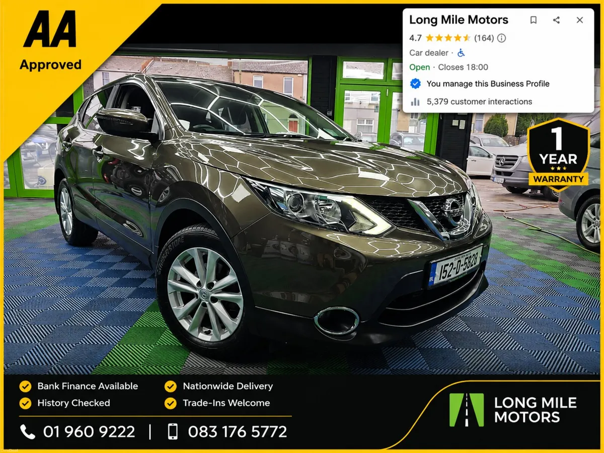 Nissan Qashqai 2015 AA Approved 1 Yaer Warranty - Image 1