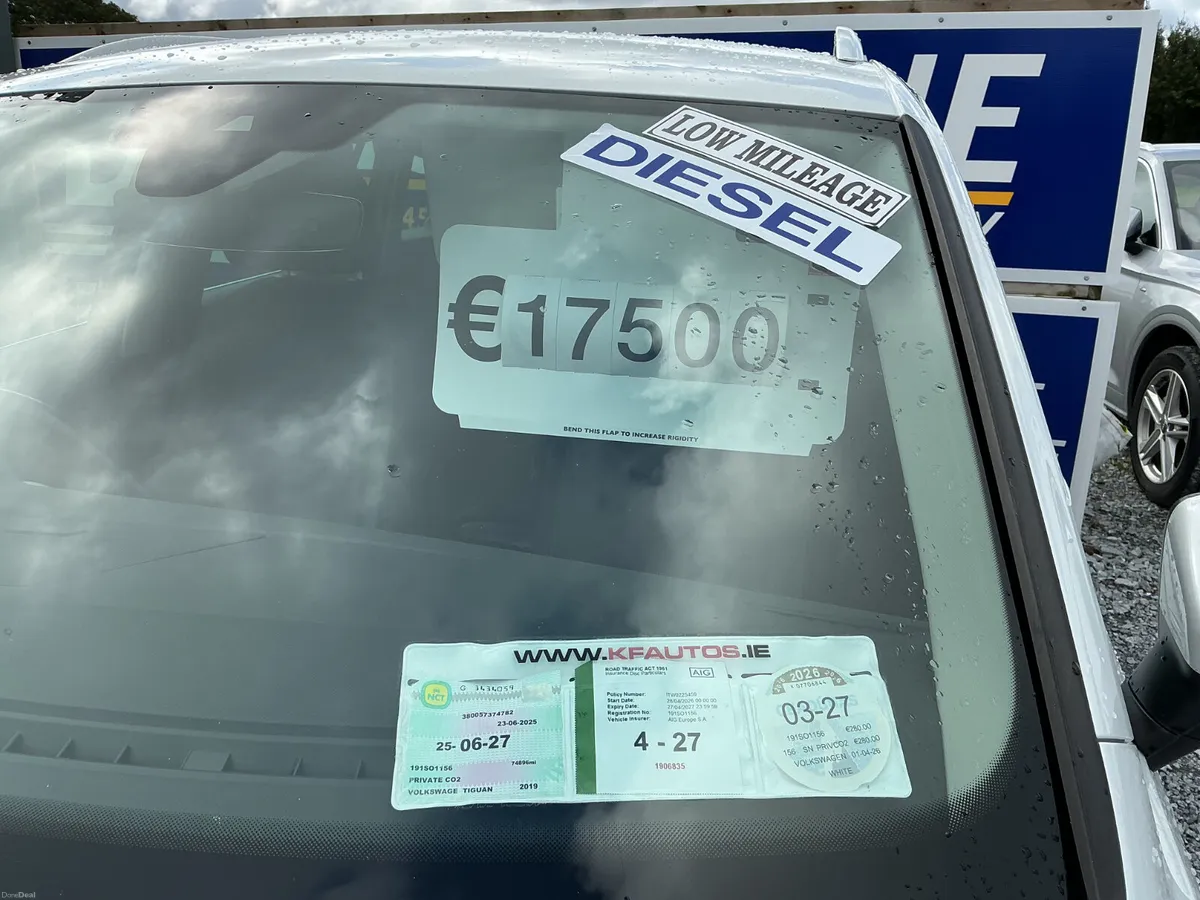 2019 VW TIGUAN 2.0 TDI SAT-NAV 86,000 MLS SPOTLESS - Image 4