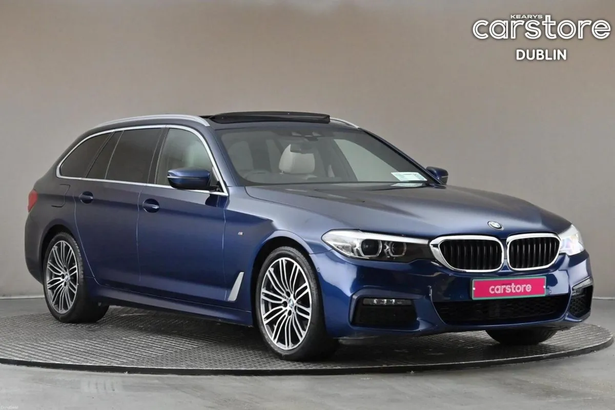 BMW 5-Series 520D M SPORT ZM5T TOURING **BEIGE LEA - Image 1