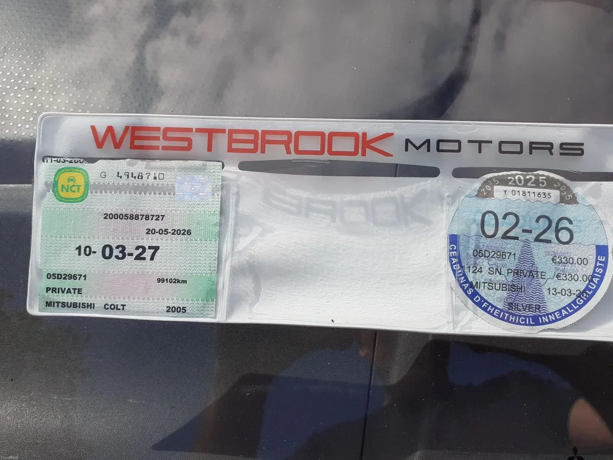 Mitsubishi Colt 2005 1.1 Nct 03/27 - Image 3