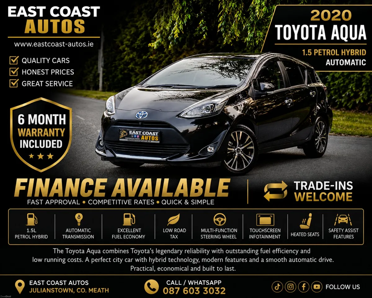 2020 Toyota Aqua 1.5 Petrol Hybrid Automatic - Image 1