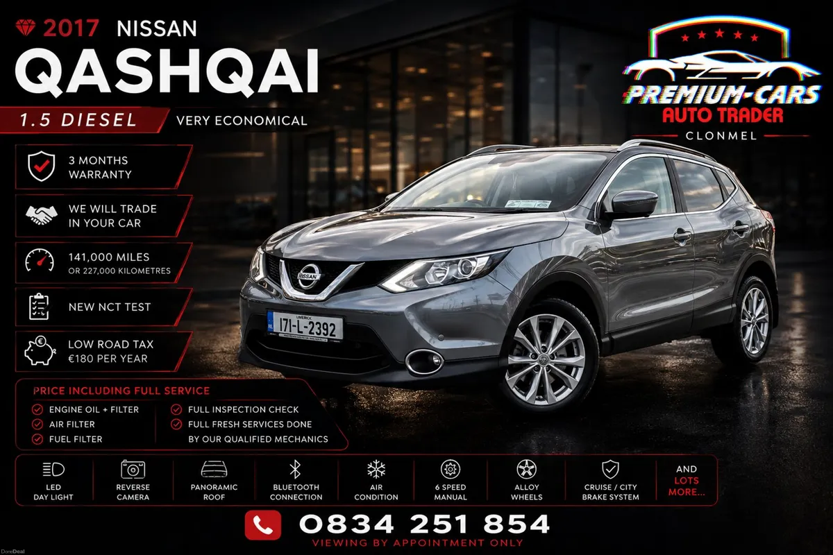 Nissan Qashqai 2017 REVERSE CAMERA - Image 1