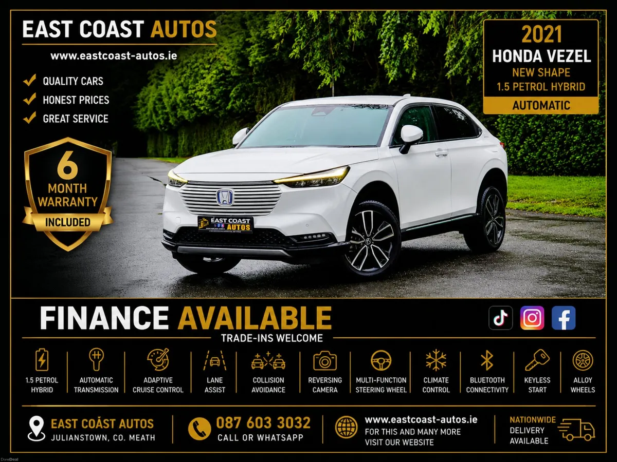 2021 Honda Vezel 1.5 Petrol Hybrid Auto New Shape - Image 1