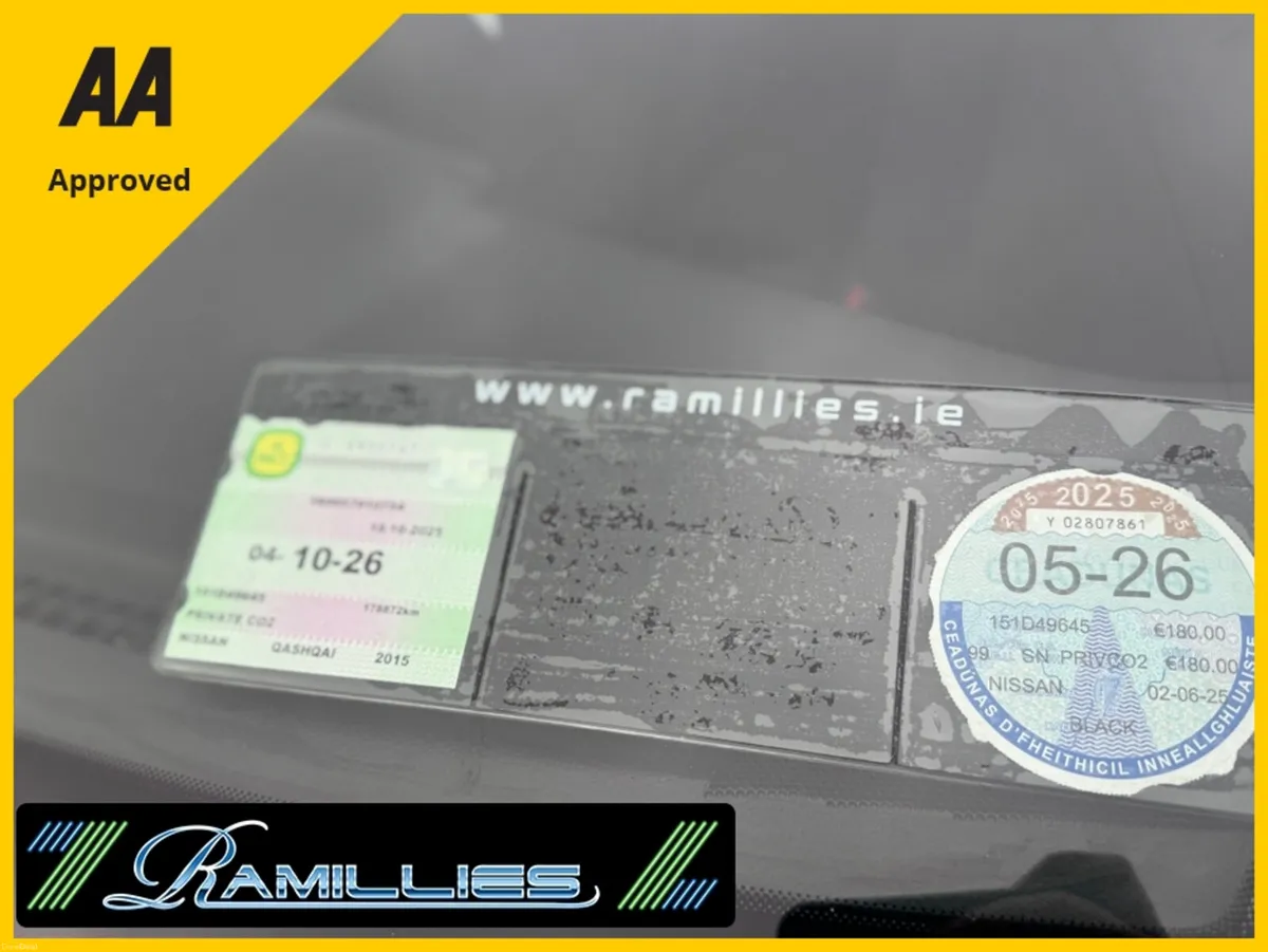 Nissan Qashqai 1.5 DCI N-TEC, NCT & TAX, Finance A - Image 5