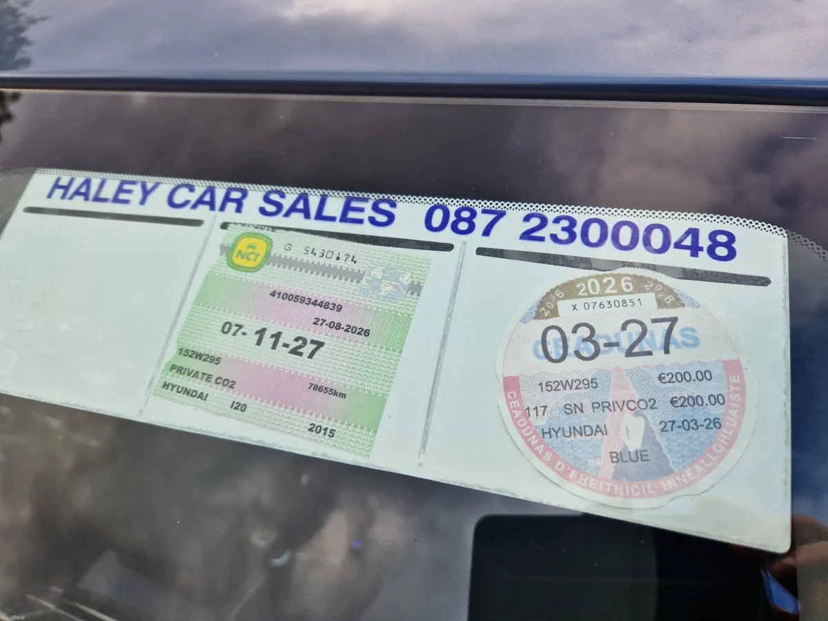 152 HYUNDAI I20...LOW KMS...NCT 11/27 - Image 4