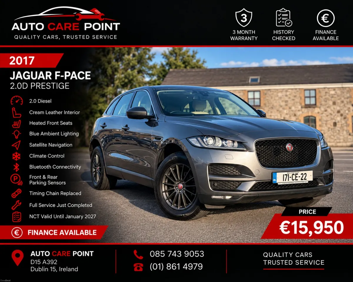 2017 Jaguar F-Pace 2.0D - Image 1