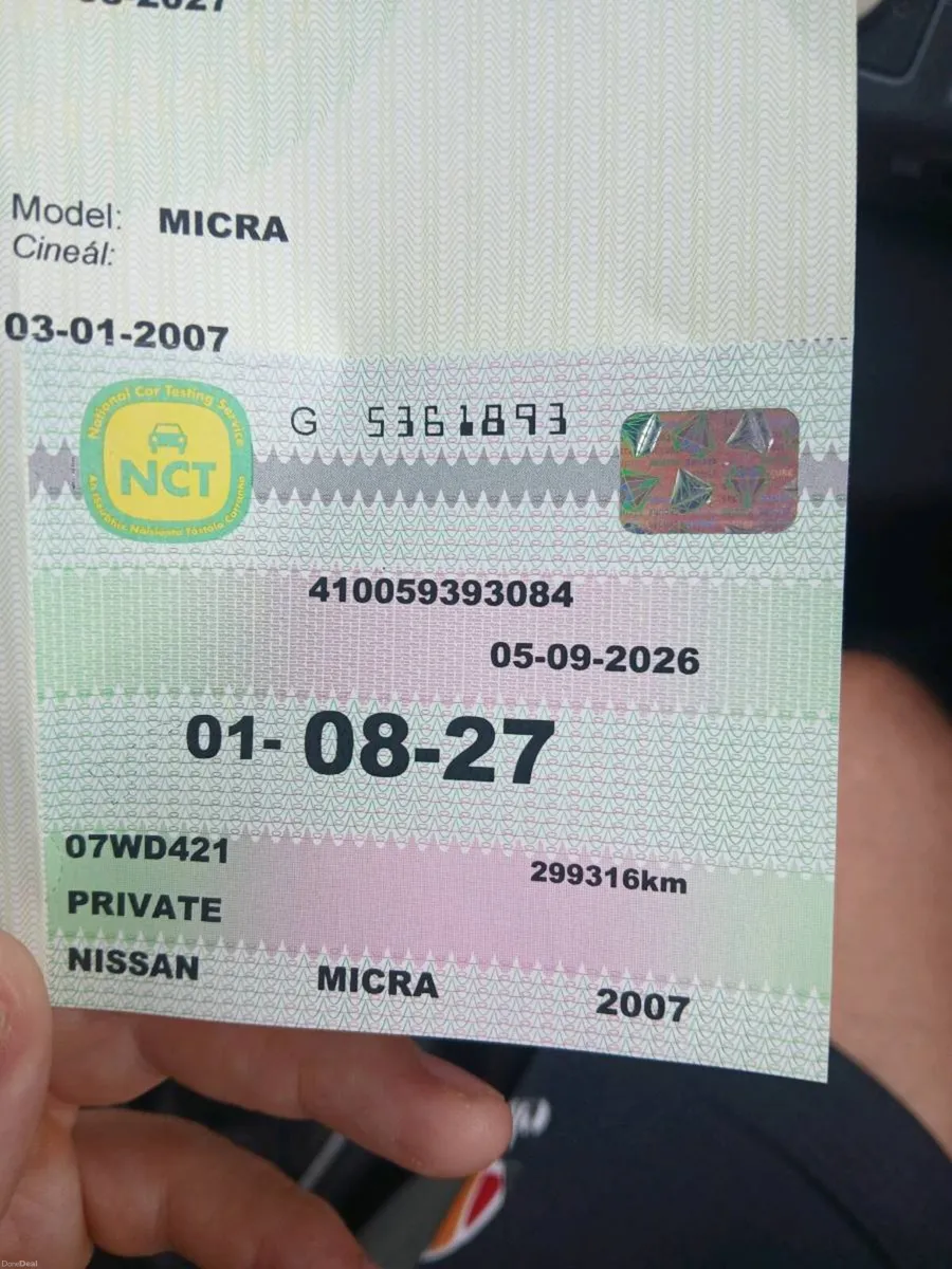 Nissan micra fresh nct till 2027 - Image 5