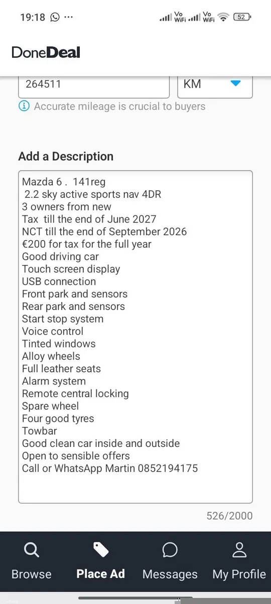 Mazda 6 sky active sports 141reg - Image 2