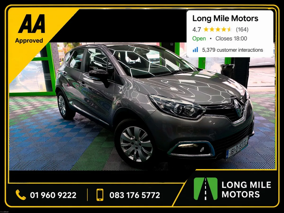 Renault Captur 2016 AA Approved 1 Year Warranty - Image 1