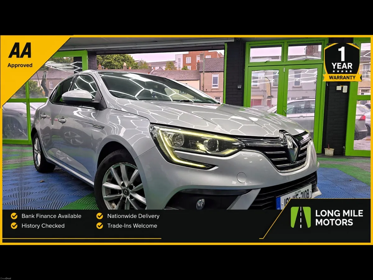 Renault Megane 2018 AA Approved 1 Year Warranty - Image 1