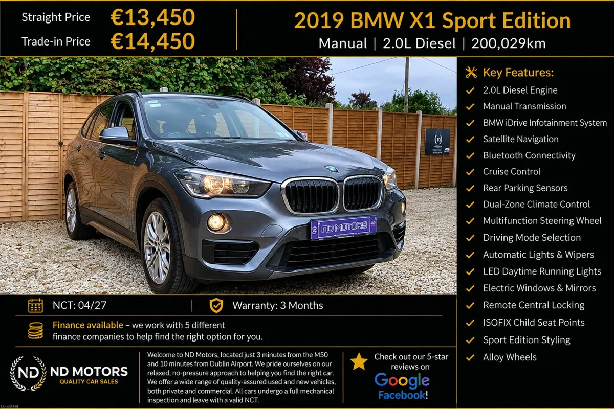🆕️2019 BMW X1 sDrive18d Sport Manual🆕️ - Image 1