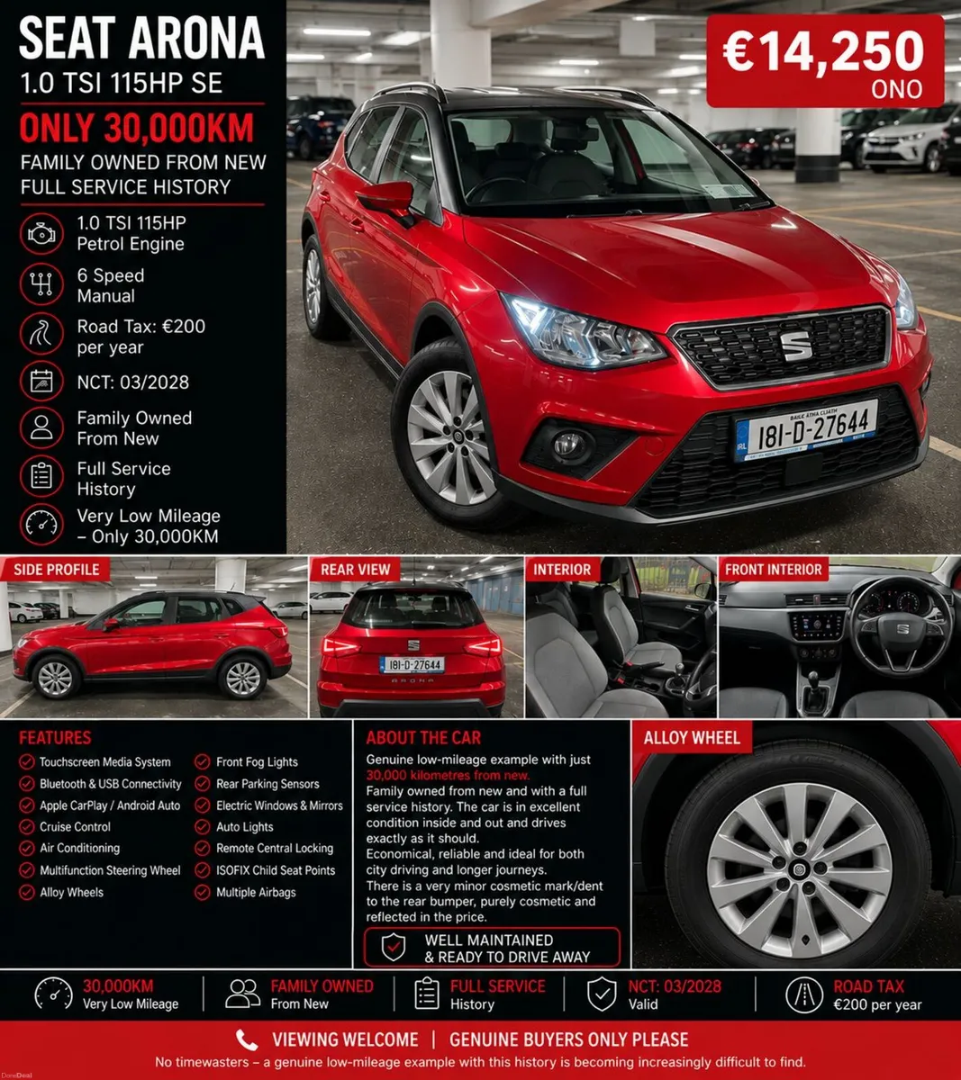 2018 SEAT Arona | 30,000KM | Family Owned - Image 1
