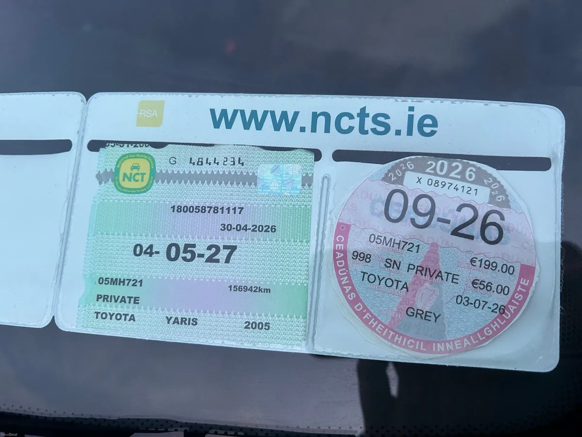 2005 Toyota Yaris | 160k km| NCT 05/27 | Tax 09/26 - Image 6